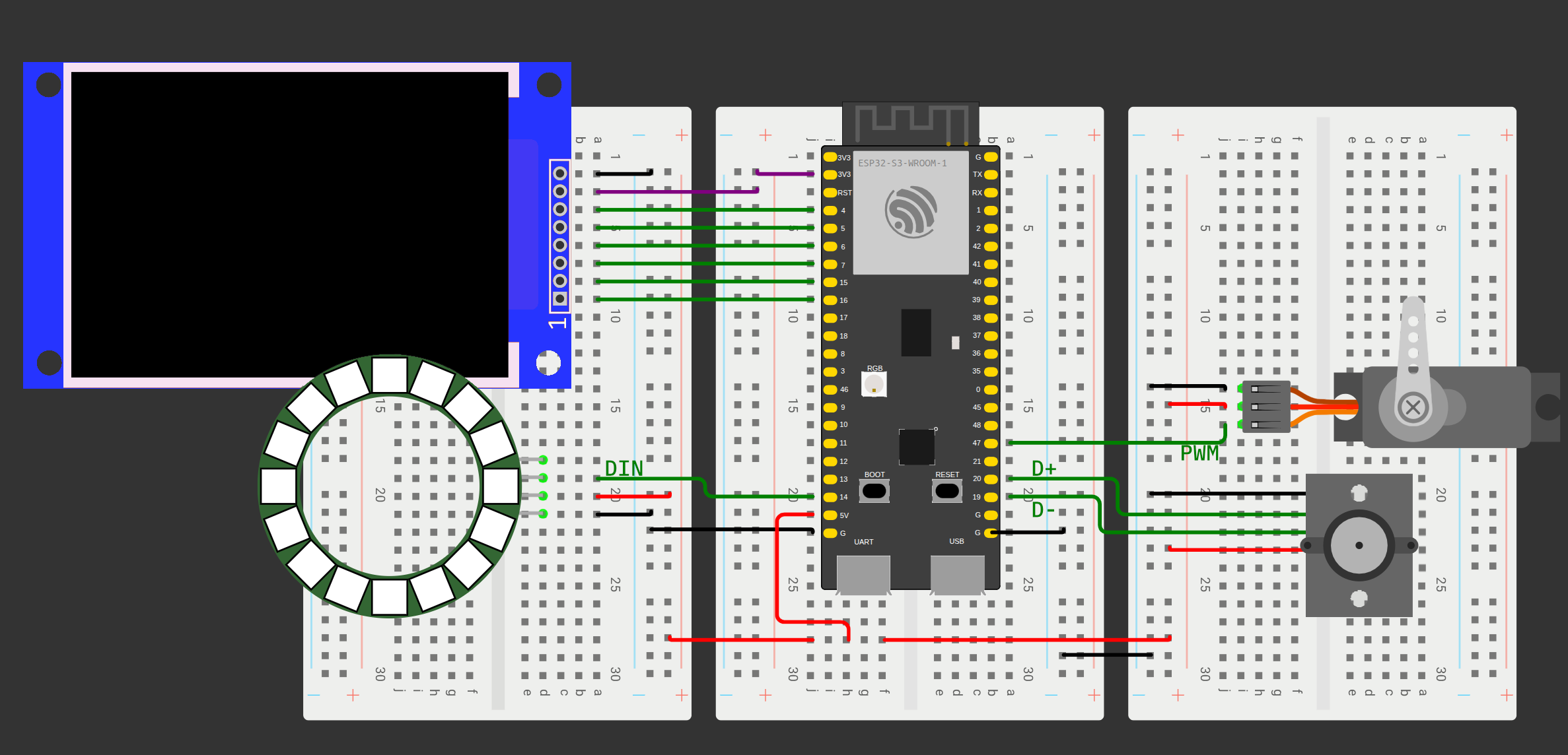 ESP-Claw Breadboard